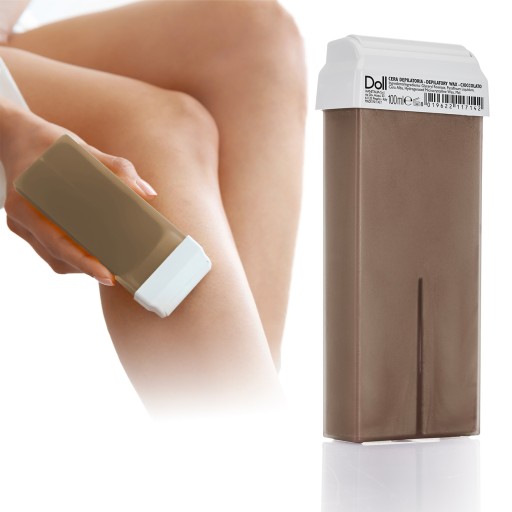 DOLL Xanitalia Depilačný vosk na odstraňovanie chĺpkov v rolke CIOCCOLATO 100 ml