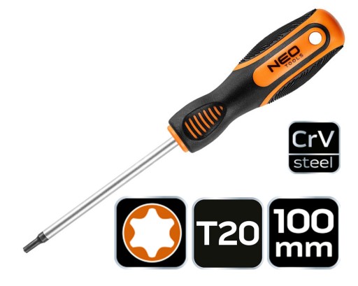 TORX skrutkovač T20 x 100 mm NEO 04-188