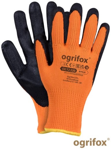IZOLOVANÉ PRACOVNÉ RUKAVICE silné 9'' rukavice potiahnuté LATEXOM PÁR