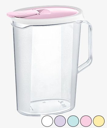 Plastová kanvica s vrchnákom, 2,8L, vysoká, úzka, do chladničky