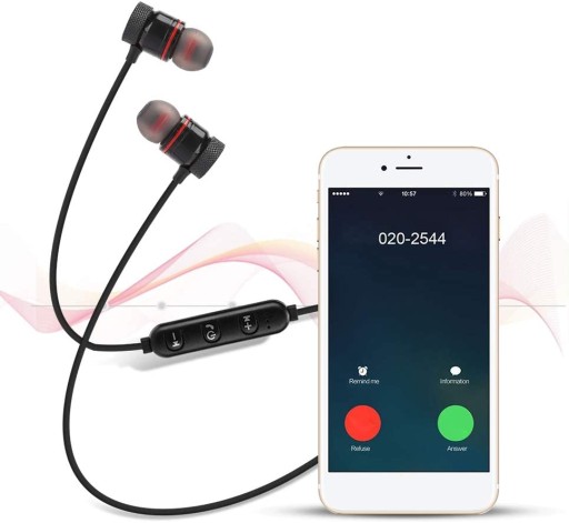 BEZDRÔTOVÉ ŠPORTOVÉ SLÚCHADLÁ DO UŠÍ BLUETOOTH