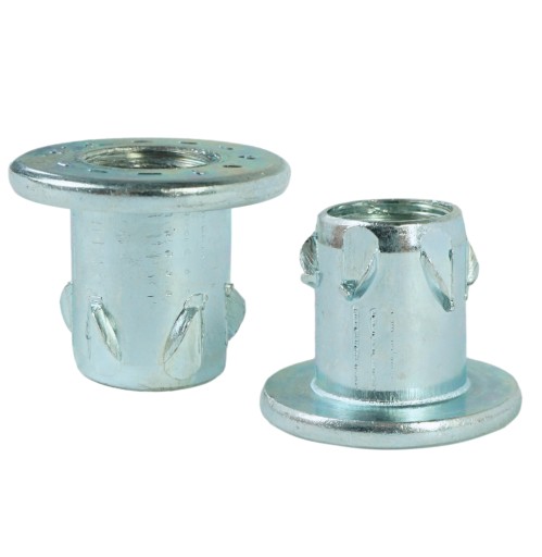 Zásuvka 10x M10 x 15 mm, tepaná nábytková vložka do dreva, nábytkové nožičky