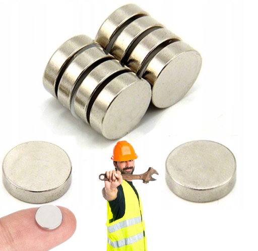 SUPER SILNÝ Neodymový valcový magnet 10 kusov