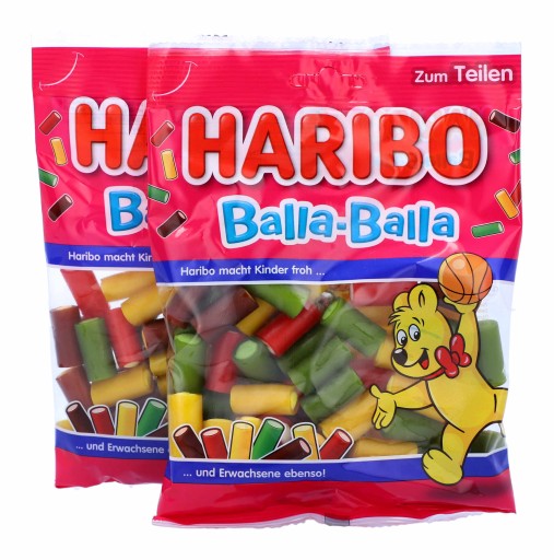HARIBO Ovocné želé Balla-Balla Tuby 160g DE