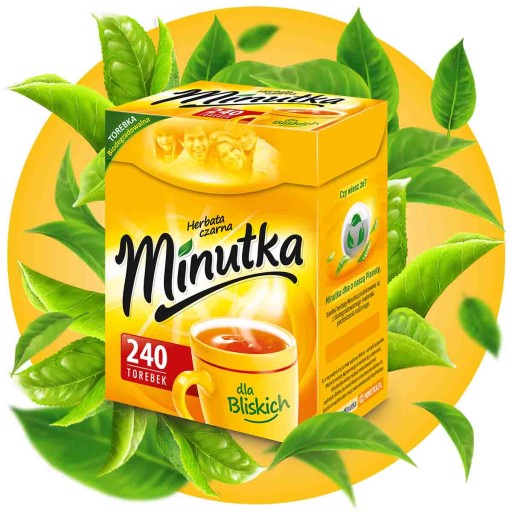 Expres čierny čaj Veľké balenie Poľský čaj 240T Minútka