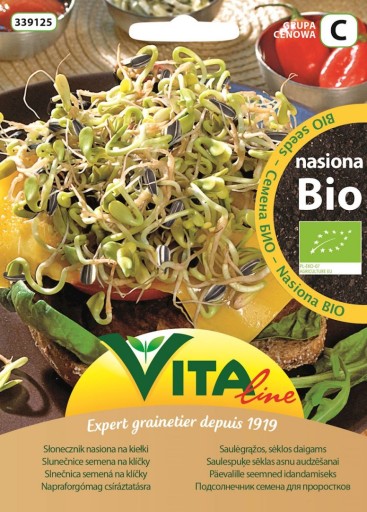 Slnečnicové semienka na klíčky 30 g Bio Vita Line