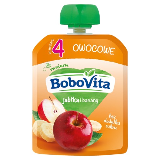 Jablkové a banánové pyré po 4. mesiaci BoboVita 80g