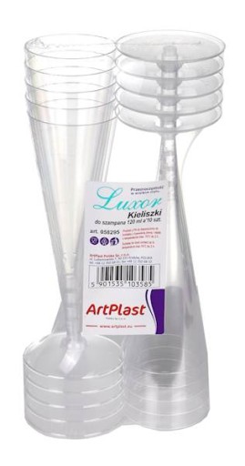 Artplast poháre na šampanské 120 ml 10 kusov