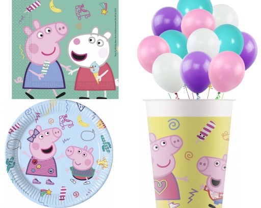 NARODENINOVÁ SÚPRAVA PEPPA PIG, TANIERE, POHÁR