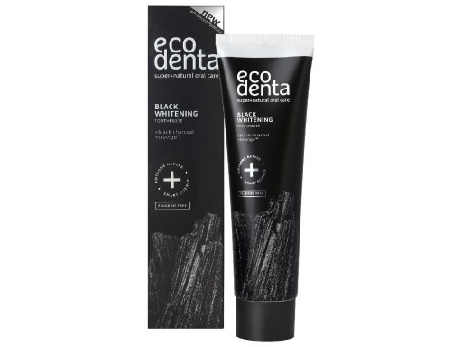BEZFLUORIDOVÁ ZUBNÁ PASTA ČIERNA S UHLÍKOM ECODENTA 100ml