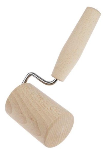 VALEC NA CESTO PIZZU S RÚČKOU MALÁ MINI DREVENÁ KUCHYŇA 8x5x16,5cm