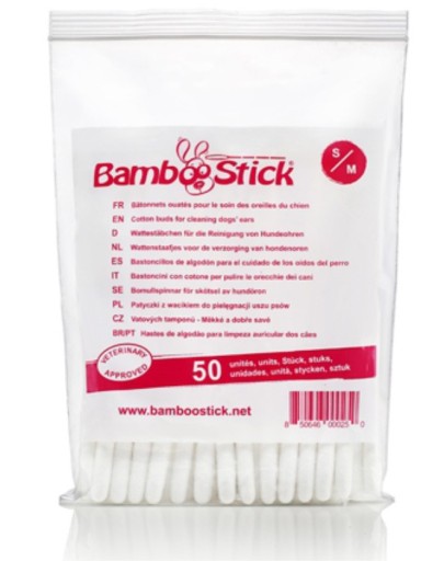 BambooStick tyčinky na čistenie uší pre psov 12 cm