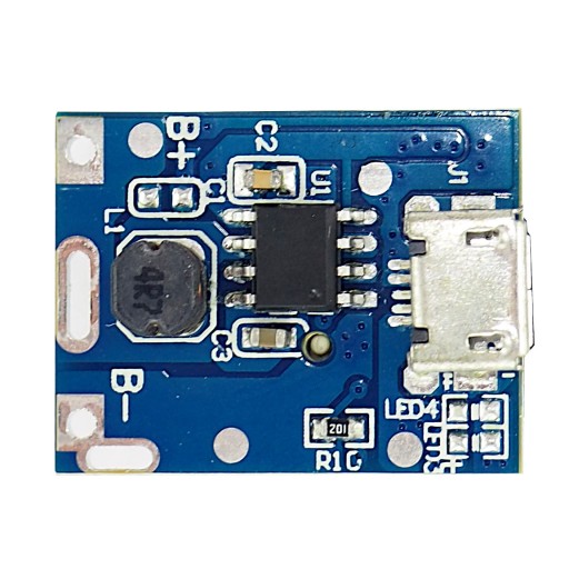 Mini USB modul powerbanky, ovládanie nabíjania 18650