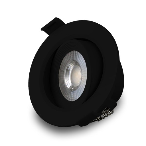 STROPNÉ SVIETIDLO VÝKLOPNÉ LED SVIETIDLO 230V 7W ČIERNA