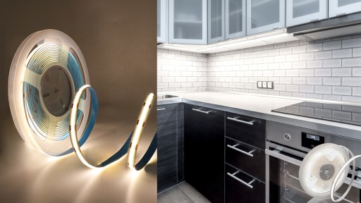 Neónový COB LED pás 12V 1m Homogénny NEUTRÁL