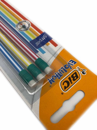 EVOLUTION PENCIL 3ks HB ERASER BIC SET
