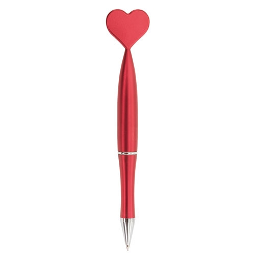 Červené HEART pero na VALENTÍNA, darček pre ňu, pre zamilovaných