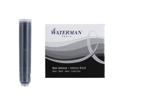 Waterman International perové náplne 2x6sz čierne