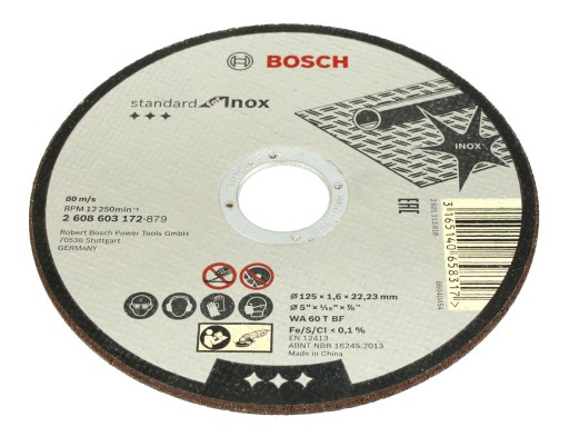 KORUNDOVÝ KOTOUČ BOSCH na rezanie ocele 125/1,6mm