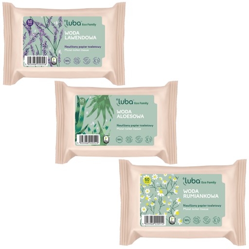 Eco MIX vlhčený toaletný papier 3x50 ks.