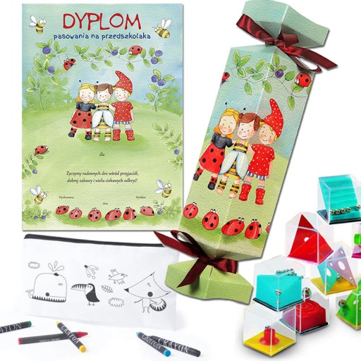 DIPLOM o vhodnosti pre predškoláka, KRABIČKA, darček