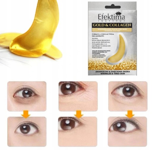 GOLD & COLLAGEN hydrogélové náplasti na oči