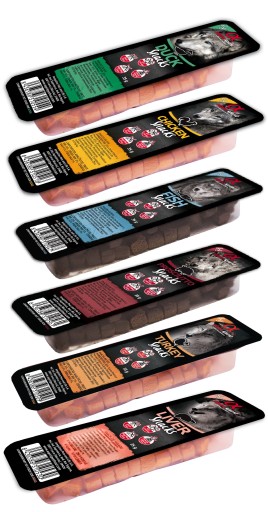 Kocka pre psov Alpha Spirit, mix príchutí, 35g