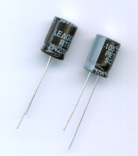 220uF 25V 220 µF 25 V NÍZKY ESR RTE (20 KS) ELEKTROLYTICKÝ KONDENZÁTOR