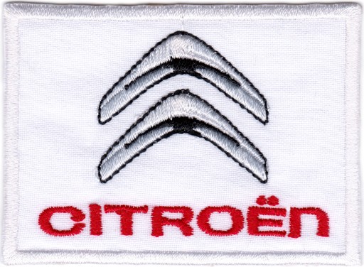 Termolepiaca vyšívaná nášivka CITROEN WHITE