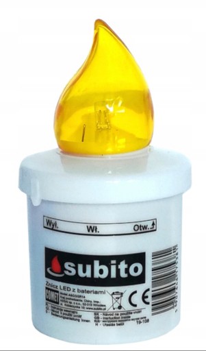 LED SVIEČKA Comet Subito efekt žltého plameňa