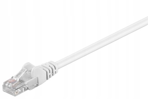 MicroConnect U/UTP CAT5e 1M biele PVC