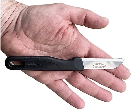 NÔŽ KUCHYNSKÝ NÔŽ NEMECKÁ SOLINGEN LOPAČKA NA LÚPANIE ZELENINY 6cm 2ks