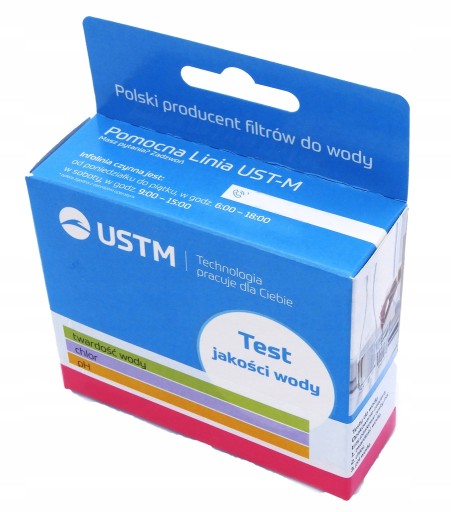 Tester kvality pH tvrdosť vody chlór USTM test