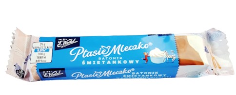 Ptasie Mleczko Krémová tyčinka v mliečnej čokoláde E. Wedel 26g