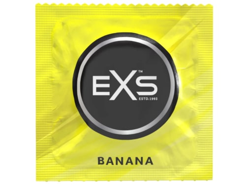 EXS BANANA vonné kondómy, príchuť banán, sada 25 ks, orál