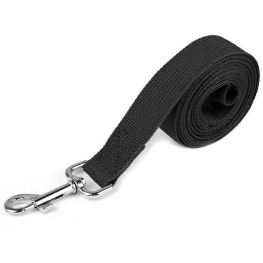 Čierne vodítko na vychádzky pre psov, 300 cm, odolné
