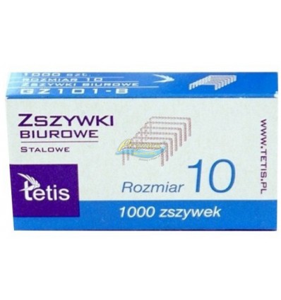 Oceľové kancelárske sponky Veľkosť 10 1000 sponiek