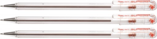 Pentel Superb BK77 guľôčkové pero 0,7 mm červené x 3