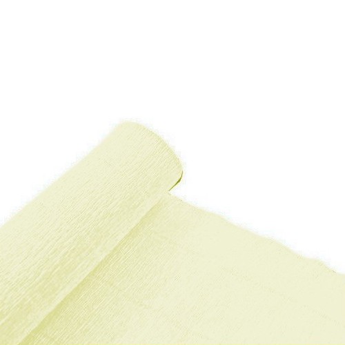 pastel CRIPPED hodvábny papier 50x200 cm 160g KRÉM dekoratívny KRÉM