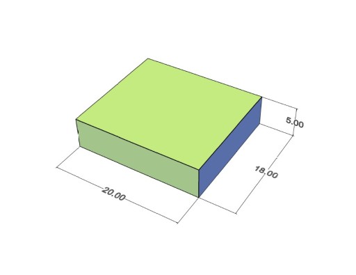 Neodymový tanierový magnet MPŁ 20x18x5 N38
