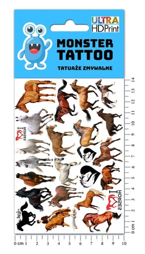UMÝVAJÚCE DOČASNÉ TETOVANIE PRE DETI DETSKÉ KONÍKY ORIGINÁLNE DIZAJNY