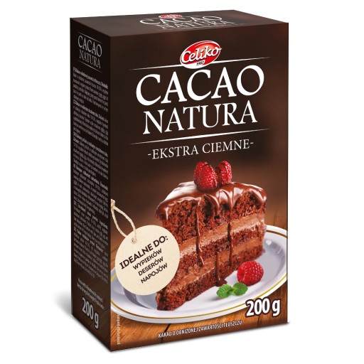 Prírodné extra tmavé kakao 200g - Celiko