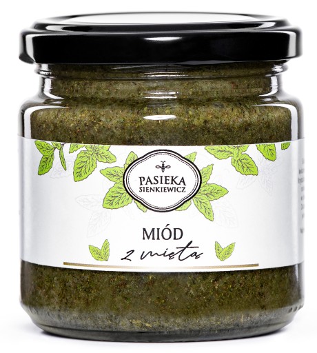 MED PRÍRODNÝ S MÄTOU 250G PASIEKA SIENKIEWICZ