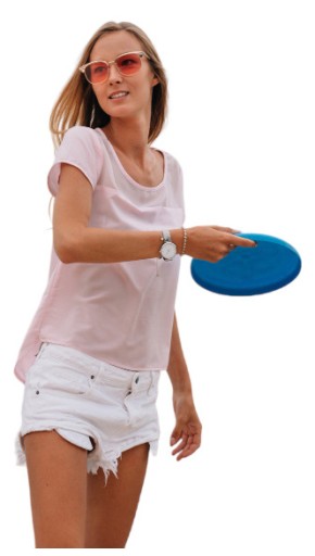 FRISBEE FLYING DISK PLÁŽOVÝ TANIER oranžový