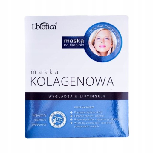Kolagénová maska L'biotica vyhladzuje a napína