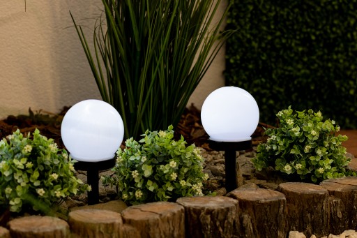 LAMPA SOLÁRNE GUĽOVÉ LAMPA ATRIS BIELA LUMILED 10CM 865