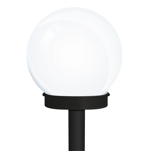 LAMPA SOLÁRNE GUĽOVÉ LAMPA ATRIS BIELA LUMILED 10CM 865