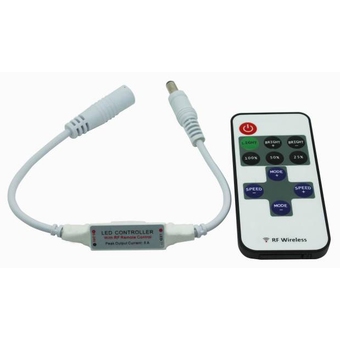 MINI RF STMIEVAČ 12V 72W + DIAĽKOVÉ OVLÁDANIE na LED pás