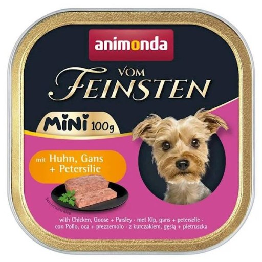 Animonda DOG vom Feinsten Adult MINI panvica 100g - hus / kura / Pietrus