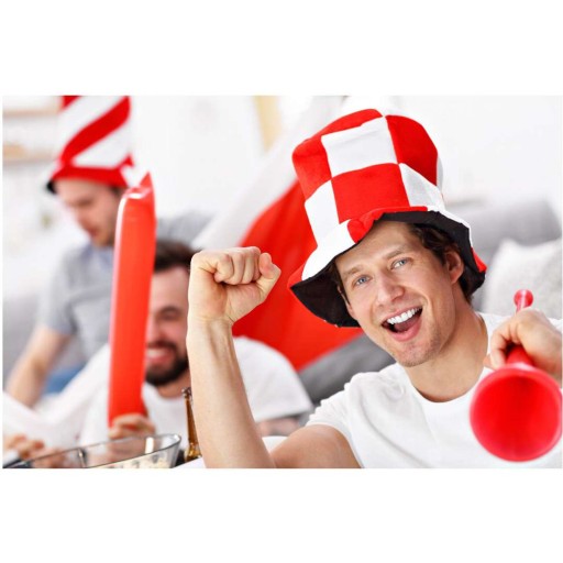 Bang Bang RED štadiónové obušky, TEAM zápas, fanzóna x2